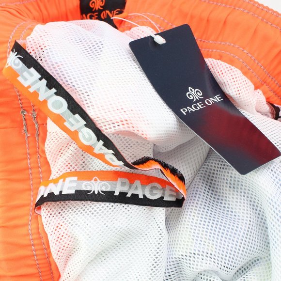 Page One Men's Vibrant Paint Splash Swim Trunks - Picture 5 of 6